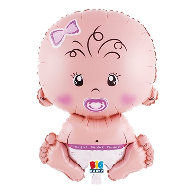 PALLONCINO  MYLAR  BABY GIRL 43X82CM (75777)