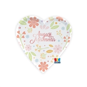 PIATTI IN CARTONCINO A CUORE AUGURI MAMMA 22CM 6PZ (76094)