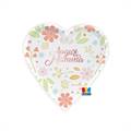 PIATTI IN CARTONCINO A CUORE AUGURI MAMMA 22CM 6PZ (76094)
