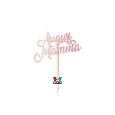 MINI CAKE TOPPER SAGOMATO AUGURI MAMMA (76107)