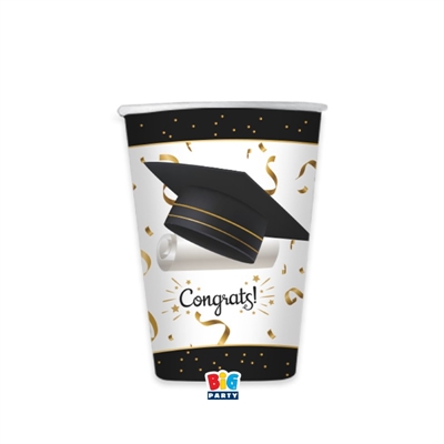 BICCHIERI IN CARTONCINO GRADUATION  250ML 6PZ (76167)