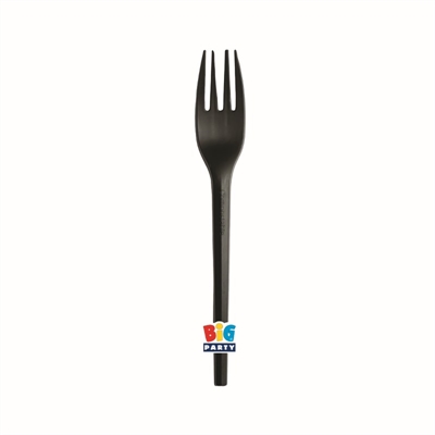 FORCHETTE ECOLOR COMPOSTABILI NERO 16CM 20PZ (76394)