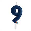 CANDELINA TINY PLUMP BLU NAVY 7CM NUMERO 9 (76489)