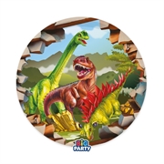 PIATTI IN CARTONCINO DINOSAURI 22CM 6PZ (76545)