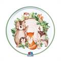 PIATTI IN CARTONCINO ANIMALI DEL BOSCO 22CM 6PZ (76549)