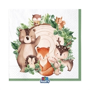 TOVAGLIOLI ANIMALI DEL BOSCO 33X33CM 16PZ (76552)