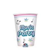 BICCHIERI IN CARTONCINO MUSIC PARTY250ML 6PZ (76563)