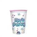 BICCHIERI IN CARTONCINO MUSIC PARTY250ML 6PZ (76563)