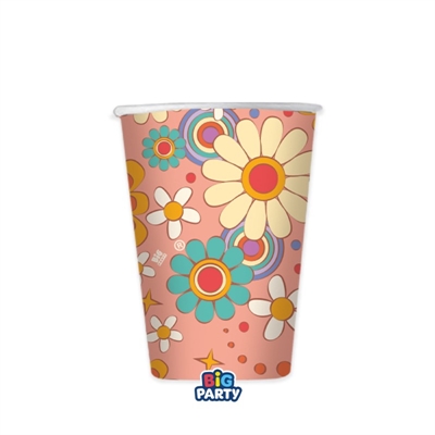 BICCHIERI IN CARTONCINO GROOVY PARTY 250ML 6PZ (76575)
