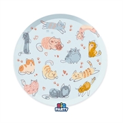 PIATTI IN CARTONCINO GATTI 18CM 6PZ (76580)