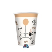 BICCHIERI IN CARTONCINO CANI 250ML 6PZ (76583)