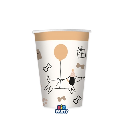 BICCHIERI IN CARTONCINO CANI 250ML 6PZ (76583)