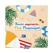 TOVAGLIOLI FINALMENTE IN PENSIONE  33X33CM 16PZ (76591)