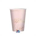 BICCHIERI IN CARTONCINO BUON COMPLEANNO ROSA 250ML 6PZ (76608)