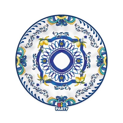 PIATTI IN CARTONCINO AMALFI 18CM 6PZ (76626)