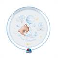 PIATTI IN CARTONCINO BABY ORSETTO AZZURRO 18CM 6PZ (76729)