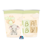 BICCHIERI IN CARTONCINO BABY ELEPHANT  250ML 6PZ (76735)