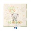 TOVAGLIOLI BABY ELEPHANT  33X33CM 16PZ (76737)
