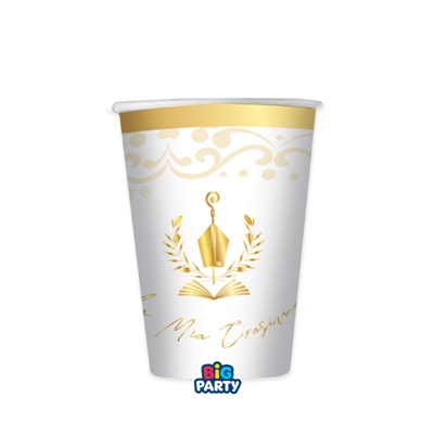 BICCHIERI IN CARTONCINO CRESIMA  250ML 6PZ (76745)