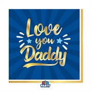 TOVAGLIOLI LOVE YOU DAD 33X33CM 16PZ (76767)