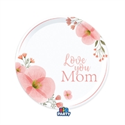 PIATTI IN CARTONCINO LOVE YOU MOM 18CM 6PZ (76769)