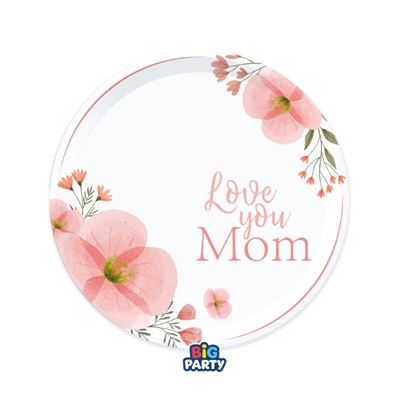 PIATTI IN CARTONCINO LOVE YOU MOM 18CM 6PZ (76769)