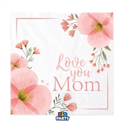 TOVAGLIOLI LOVE YOU MOM 33X33CM 16PZ (76771)