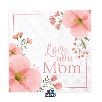 TOVAGLIOLI LOVE YOU MOM 33X33CM 16PZ (76771)