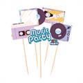MINI CAKE TOPPER SAGOMATI A TEMA MUSIC PARTY 5PZ (76796)
