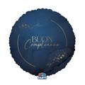 PALLONCINO IN MYLAR BUON COMPLEANNO NAVY 45CM (76804)