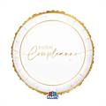 PALLONCINO IN MYLAR BUON COMPLEANNO GOLD 45CM (76807)