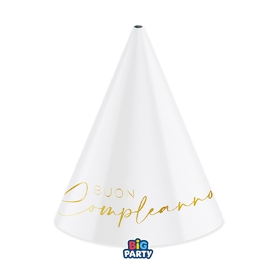 CAPPELLINI CONO BUON COMPLEANNO GOLD 6PZ (76808)