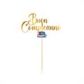 MINI CAKE TOPPER SAGOMATO BUON COMPLEANNO (76834)