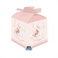 SCATOLINE CUBO PORTACONFETTI BABY ORSETTO ROSA 10PZ (76845)
