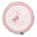 PALLONCINO IN MYLAR TONDO BABY ORSETTO ROSA  45CM (76847)