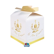 SCATOLINE CUBO PORTACONFETTI CRESIMA 10PZ (76860)