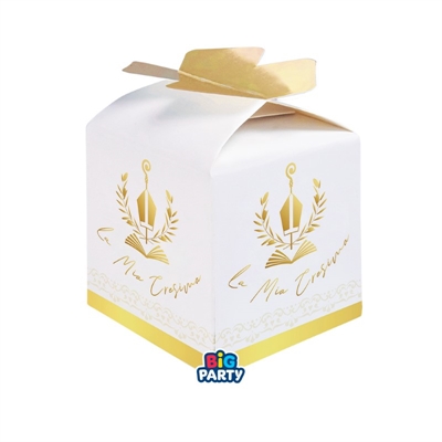 SCATOLINE CUBO PORTACONFETTI CRESIMA 10PZ (76860)
