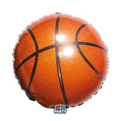 PALLONCINO IN MYLAR PALLA BASKET 45CM (76958)