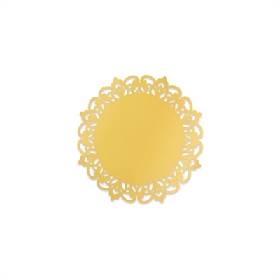 SOTTOBICCHIERI ROYAL ORO METAL 9CM 8PZ (74756)
