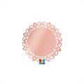 SOTTOBICCHIERI ROYAL ROSEGOLD METAL 9CM 8PZ (74758)