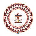 PIATTI IN CARTONCINO CHRISTMAS CAROUSEL 25CM 6PZ (76325)