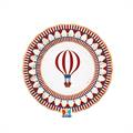 PIATTI IN CARTONCINO CHRISTMAS CAROUSEL 20CM 6PZ (76327)