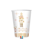 BICCHIERI IN CARTONCINO GOLD SCHIACCIANOCI 250ML 6PZ (76335)