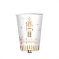 BICCHIERI IN CARTONCINO GOLD SCHIACCIANOCI 250ML 6PZ (76335)