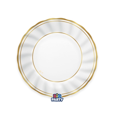 PIATTI IN CARTONCINO CLASSIC GOLD METAL  20CM 6PZ (77010)