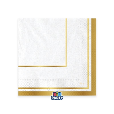 TOVAGLIOLI CLASSIC GOLD METAL 33X33CM 16PZ (77012)