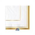 TOVAGLIOLI CLASSIC GOLD METAL 33X33CM 16PZ (77012)