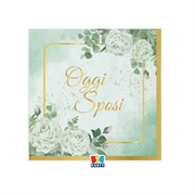 TOVAGLIOLI OGGI SPOSI EUCALIPTO 25X25CM 16PZ (76189)