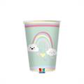 BICCHIERI IN CARTONCINO RAINBOW 250ML 8PZ (74877)