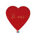 PIATTI IN CARTONCINO CUORE TI AMO GOLD 22X22CM 6PZ (76079)